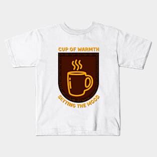 Orange Brew: Cup of Warmth Kids T-Shirt